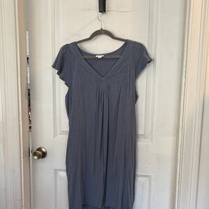 LuLaRoe Gray/ blue  Chaylin dress Large